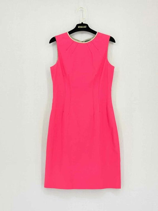 Pre-loved ELIE TAHARI Pink Size Medium Short Dress at Reems Closet