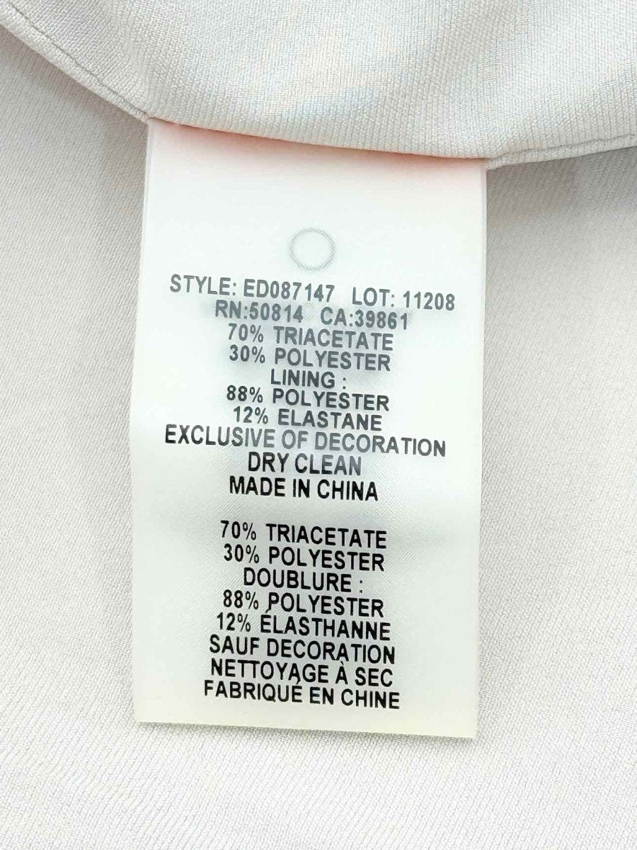 Pre - loved ELIE TAHARI Single Button Beige Size US 2 Jacket at Reems Closet