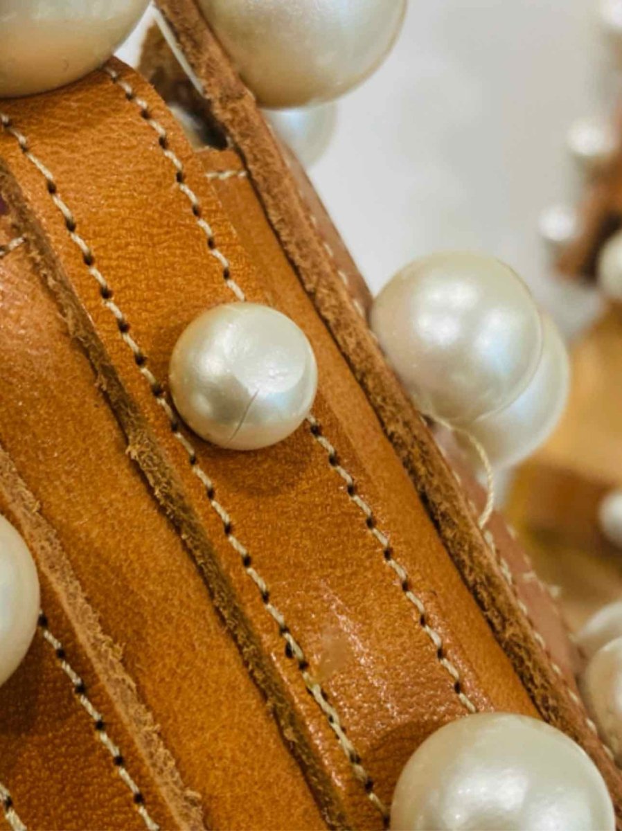 Pre - loved ELINA LINARDAKI Beige Size EU 37 Flats at Reems Closet