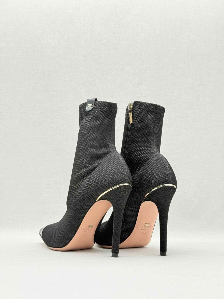 Pre - loved ELISABETTA FRANCHI Black Size EU 38.5 Ankle Boots at Reems Closet