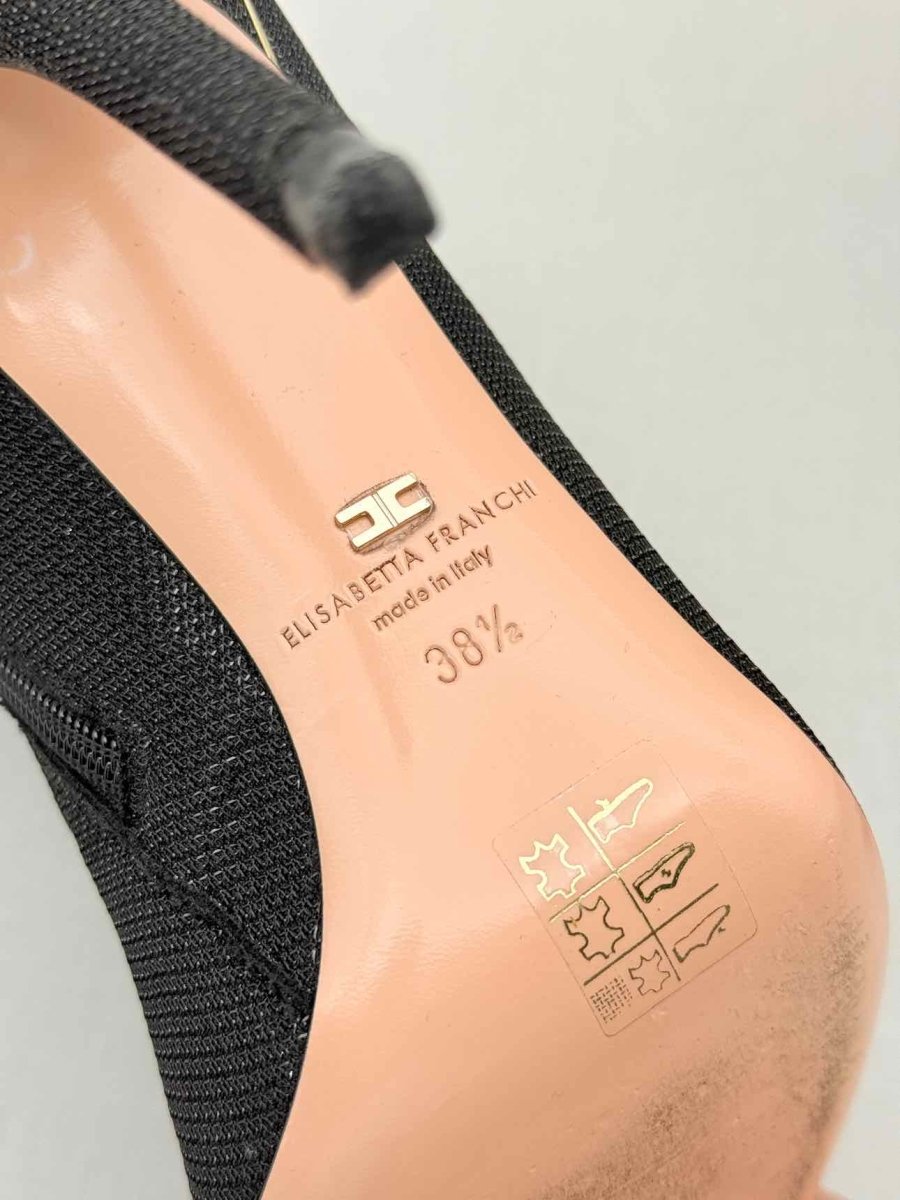 Pre - loved ELISABETTA FRANCHI Black Size EU 38.5 Ankle Boots at Reems Closet