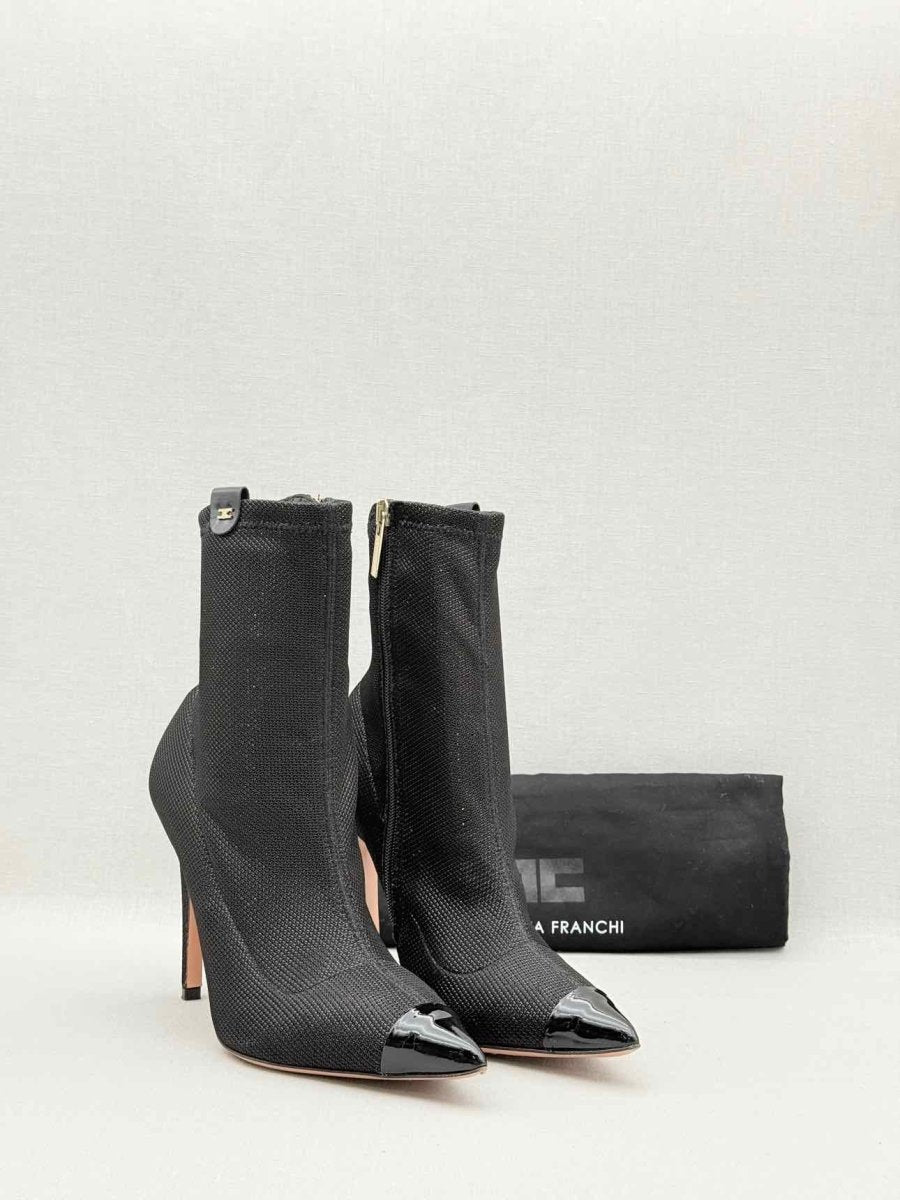Pre - loved ELISABETTA FRANCHI Black Size EU 38.5 Ankle Boots at Reems Closet