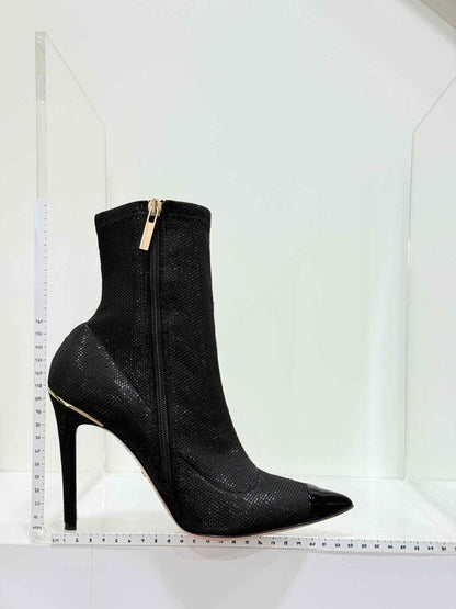 Pre - loved ELISABETTA FRANCHI Black Size EU 38.5 Ankle Boots at Reems Closet