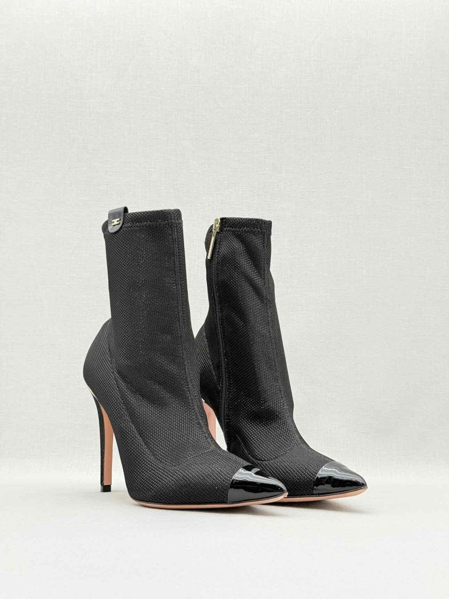 Pre - loved ELISABETTA FRANCHI Black Size EU 38.5 Ankle Boots at Reems Closet