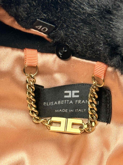 Pre - loved ELISABETTA FRANCHI Black Size US 4 Jacket at Reems Closet