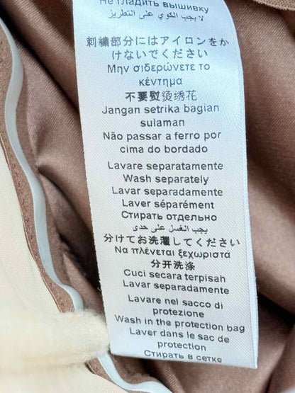 Pre - loved ELISABETTA FRANCHI Bodice Brown Size US 8 Short Dress at Reems Closet