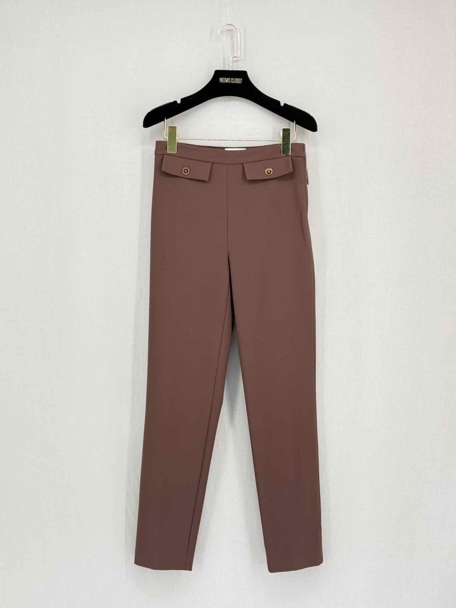 Pre - loved ELISABETTA FRANCHI Giacca Brown Size US 4 Outfit Set at Reems Closet