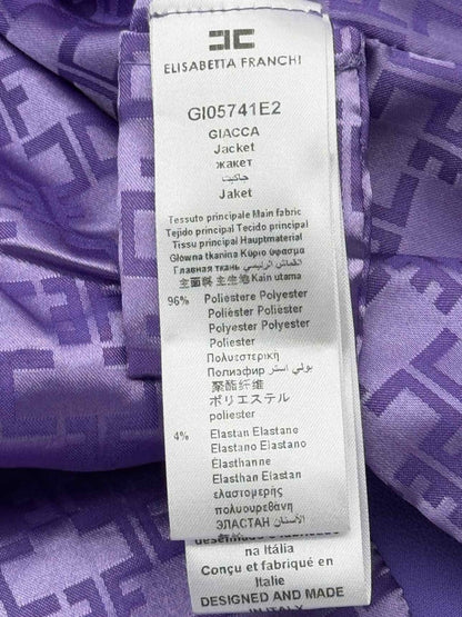 Pre - loved ELISABETTA FRANCHI Giacca Lavender Size US 4 Outfit Set at Reems Closet