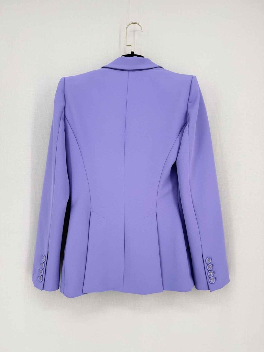 Pre - loved ELISABETTA FRANCHI Giacca Lavender Size US 4 Outfit Set at Reems Closet