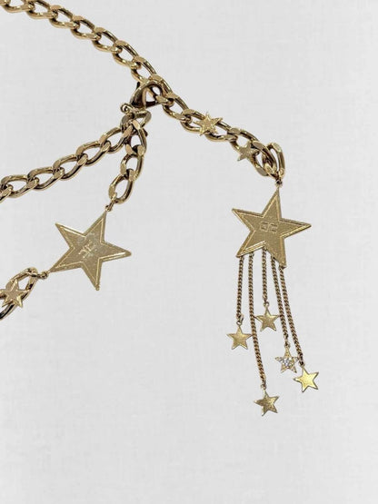 Pre - loved ELISABETTA FRANCHI Gold Star Belt at Reems Closet
