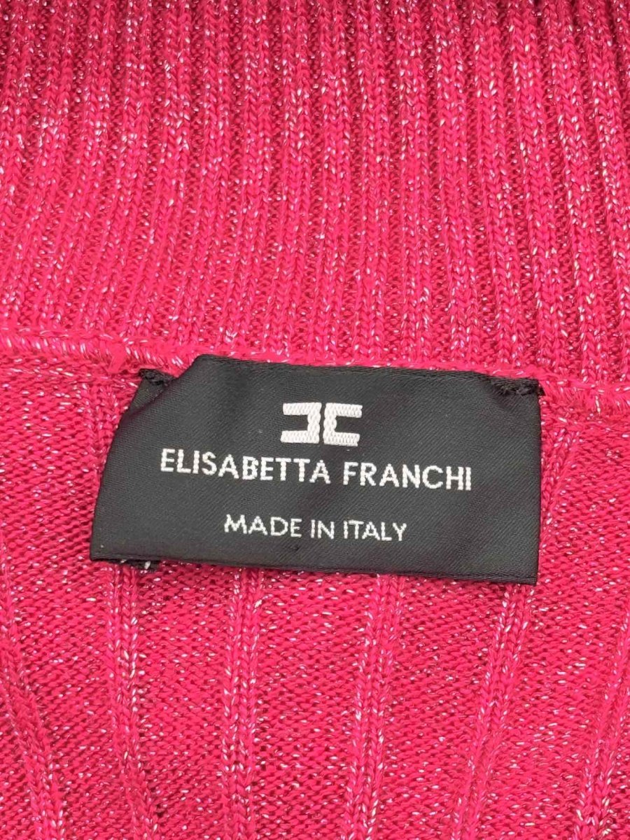 Pre-loved ELISABETTA FRANCHI Pink Sparkling Size US 6 Top at Reems Closet