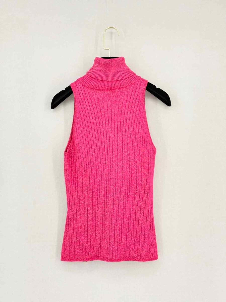 Pre-loved ELISABETTA FRANCHI Pink Sparkling Size US 6 Top at Reems Closet