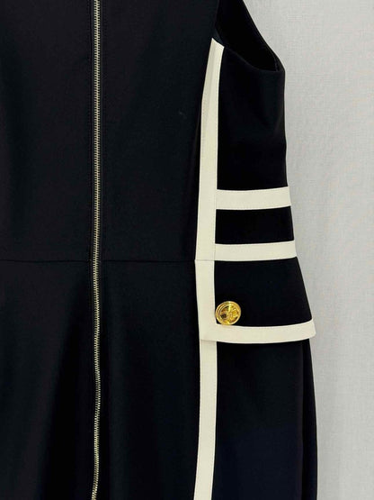 Pre-loved ELISABETTA FRANCHI Size Medium Midi Dress at Reems Closet