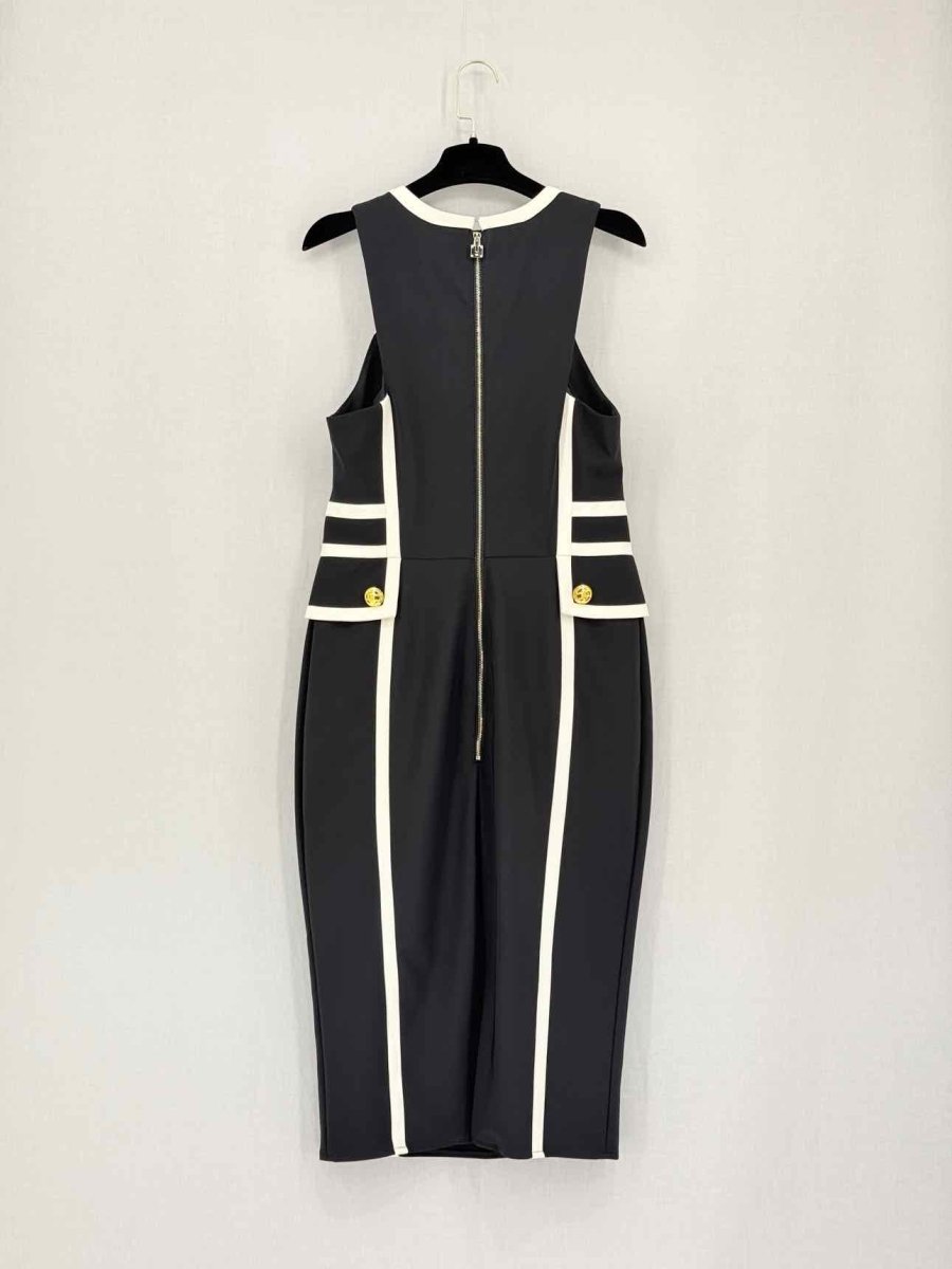 Pre-loved ELISABETTA FRANCHI Size Medium Midi Dress at Reems Closet