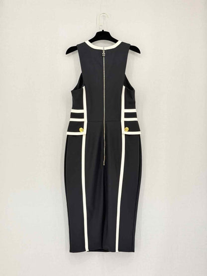 Pre-loved ELISABETTA FRANCHI Size Medium Midi Dress at Reems Closet