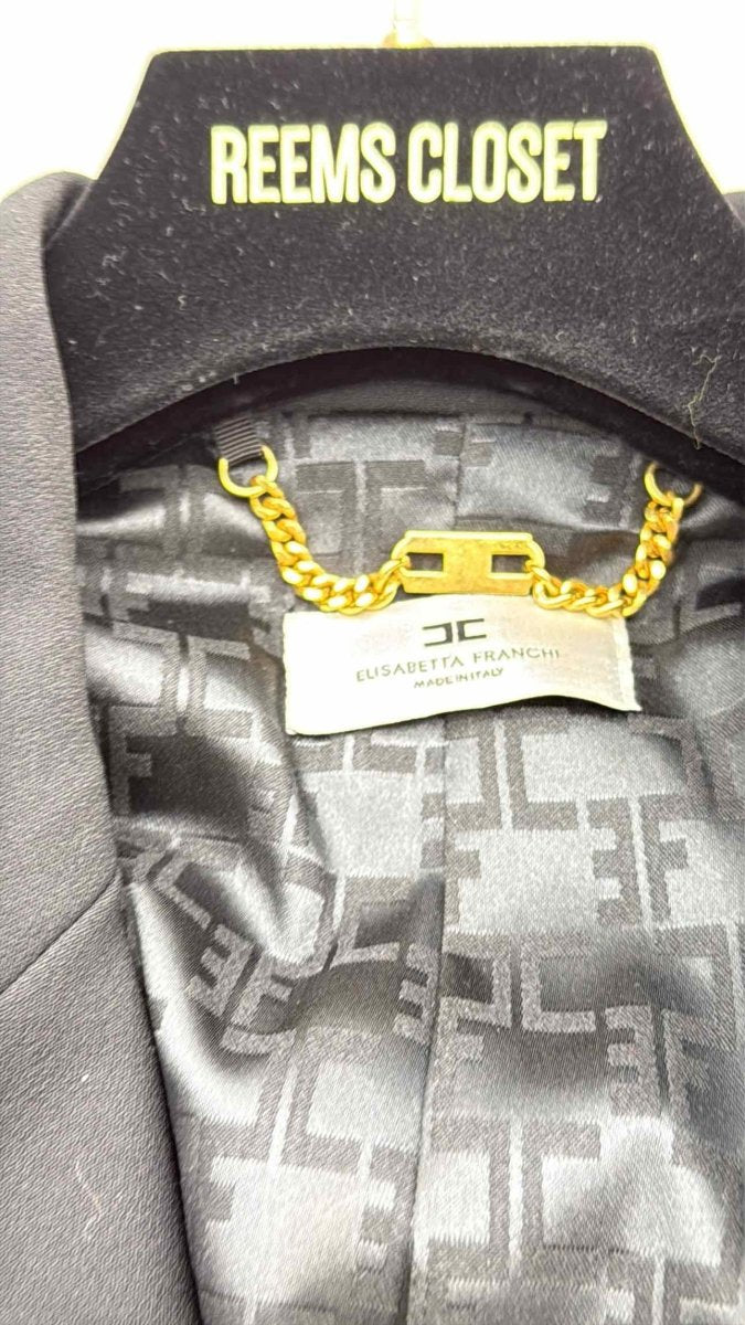 Pre - loved ELISABETTA FRANCHI Size US 4 Jacket & Pants Outfit at Reems Closet