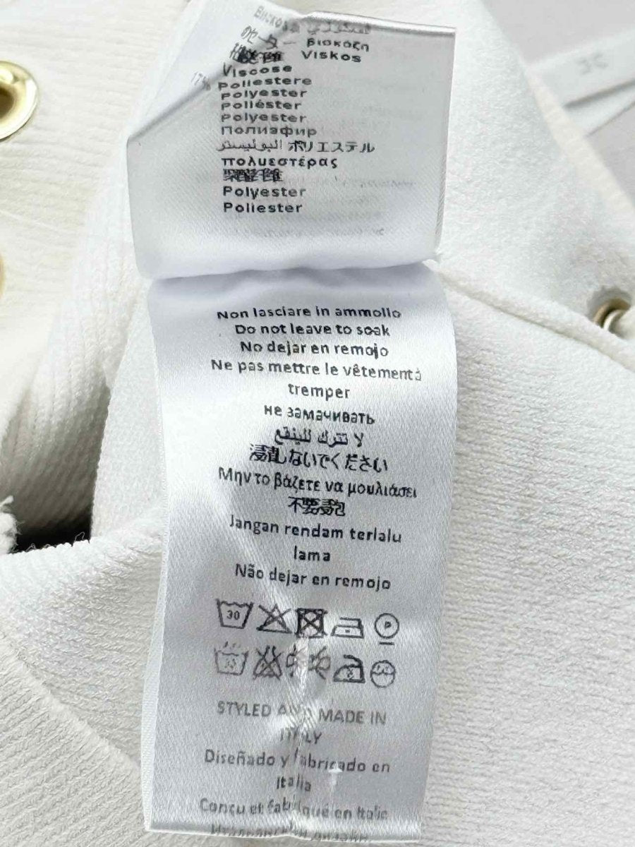 Pre-loved ELISABETTA FRANCHI White Size US 4 Top at Reems Closet
