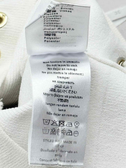 Pre-loved ELISABETTA FRANCHI White Size US 4 Top at Reems Closet