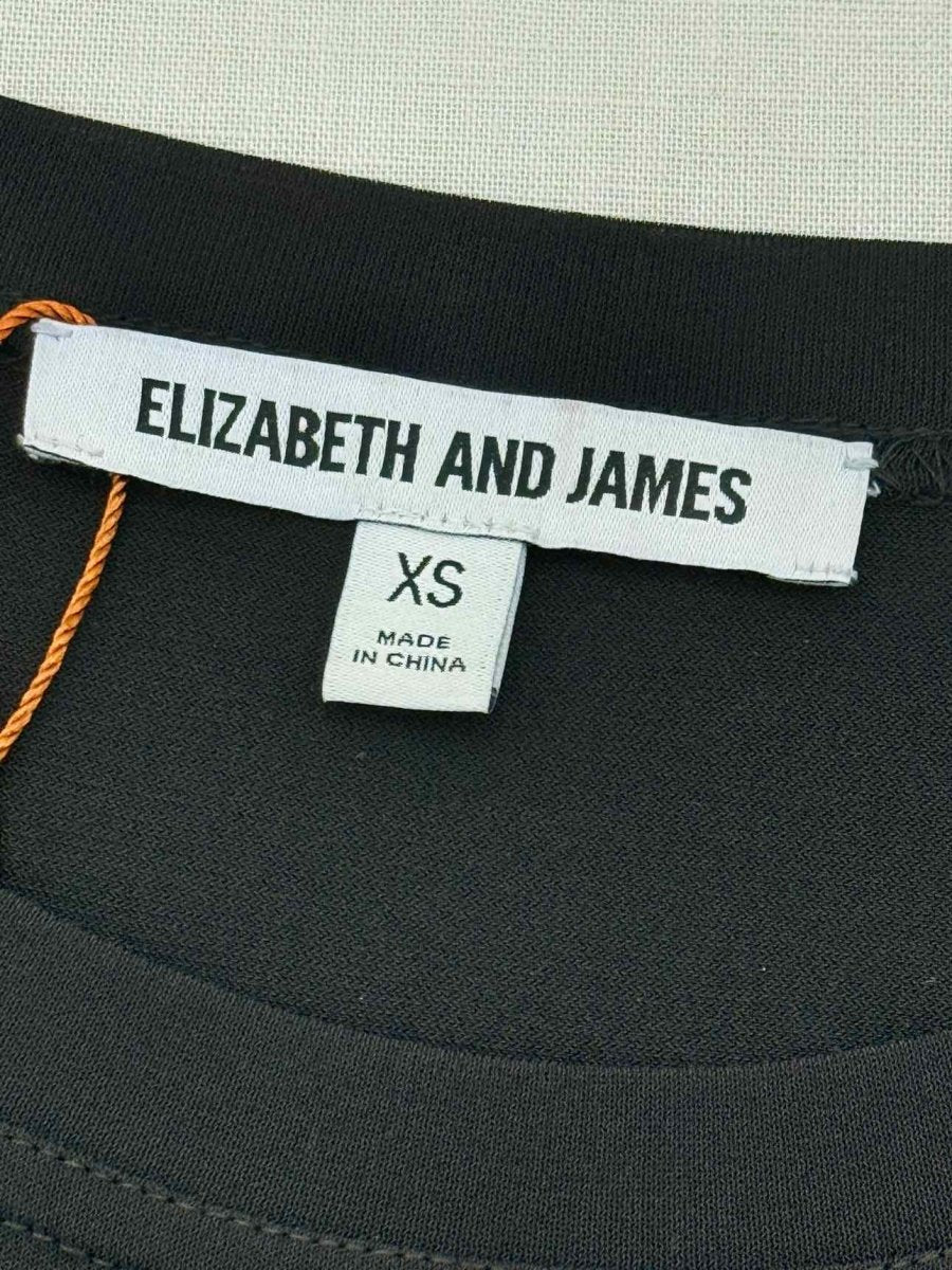 Pre - loved ELIZABETH & JAMES Longsleeved Black Size XSmall Top at Reems Closet