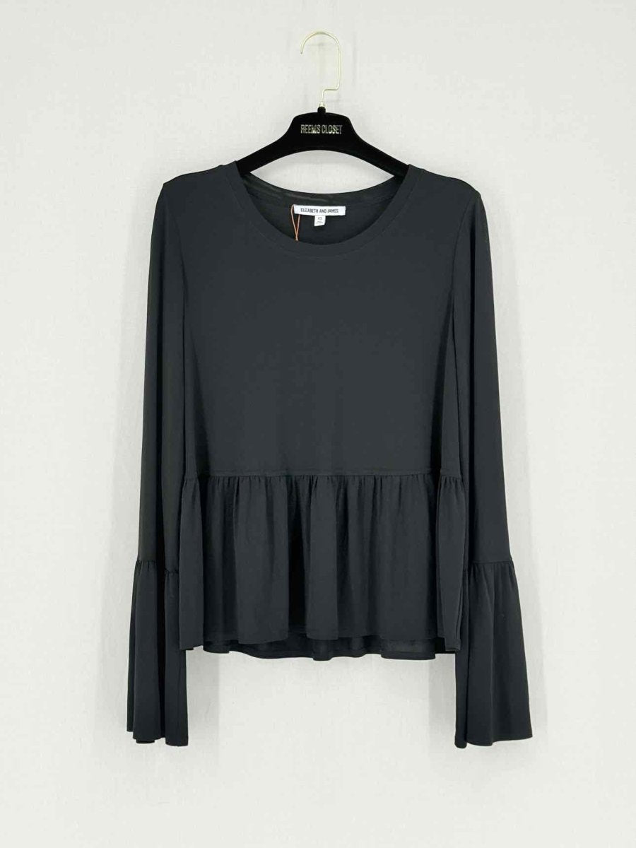 Pre - loved ELIZABETH & JAMES Longsleeved Black Size XSmall Top at Reems Closet