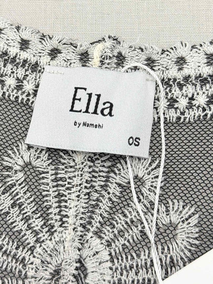 Pre - loved ELLA Black & White Floral Size US 0 Coverup at Reems Closet