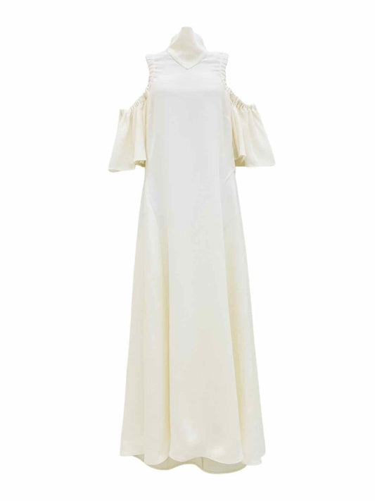 Pre-loved ELLERY Cutout Sleeve Off-white Long Dress from Reems Closet