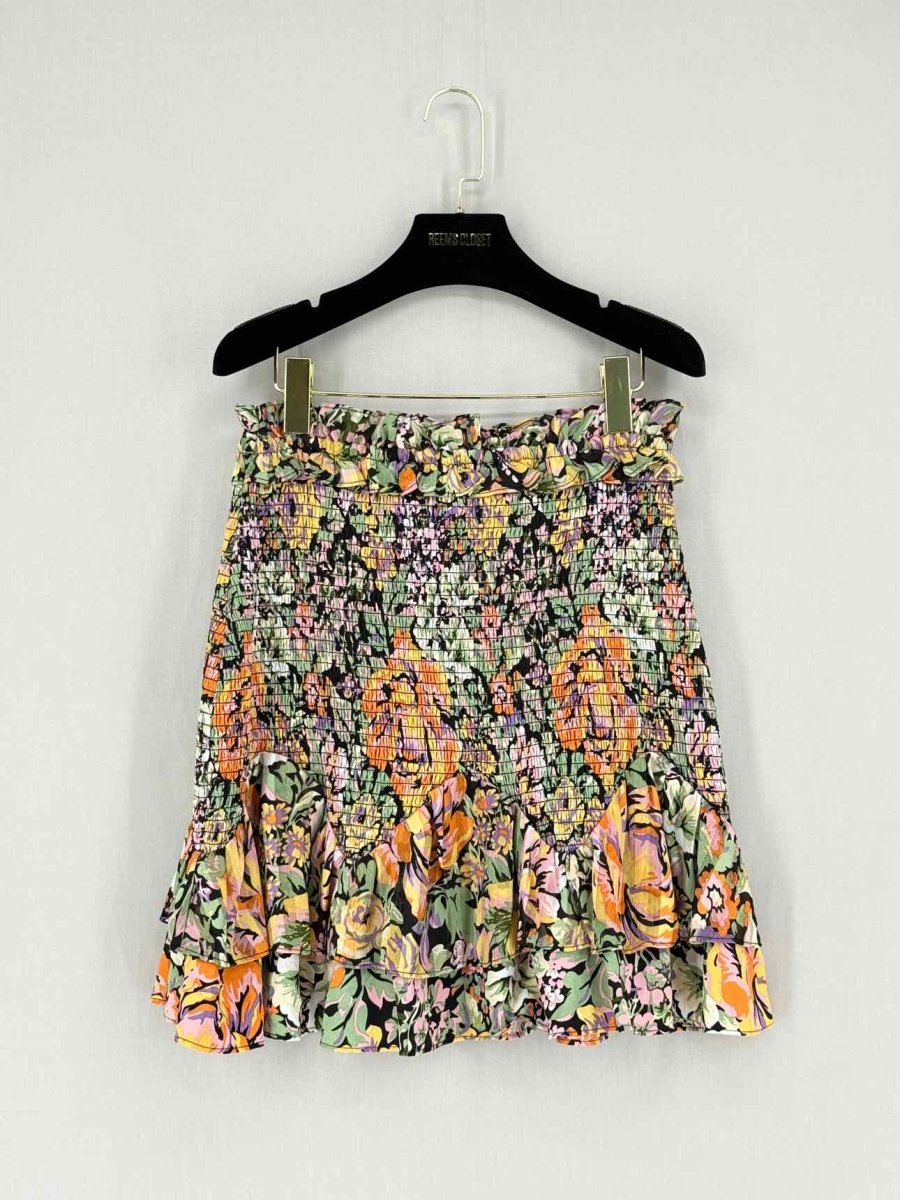 Pre - loved ELLIATT Gotika Orange Multicolor Size Large Mini Skirt at Reems Closet