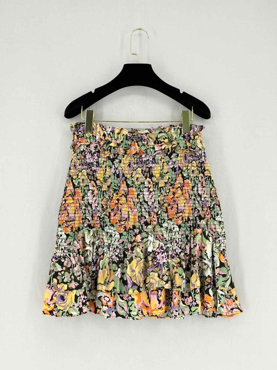 Pre - loved ELLIATT Gotika Orange Multicolor Size Large Mini Skirt at Reems Closet