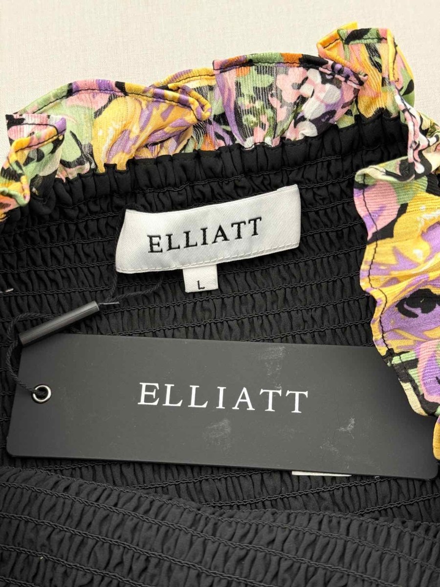 Pre - loved ELLIATT Gotika Orange Multicolor Size Large Mini Skirt at Reems Closet