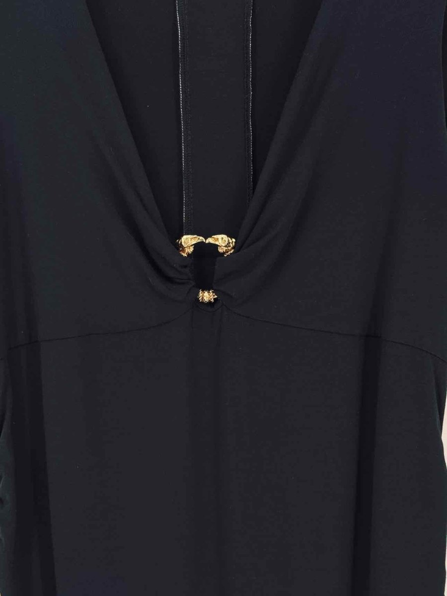 Pre-loved EMILIO PUCCI Black Size US 12 Short Dress at Reems Closet
