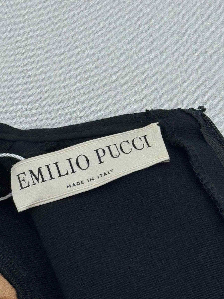 Pre-loved EMILIO PUCCI Bodycon Lace Detail Size US 4 Short Dress at Reems Closet
