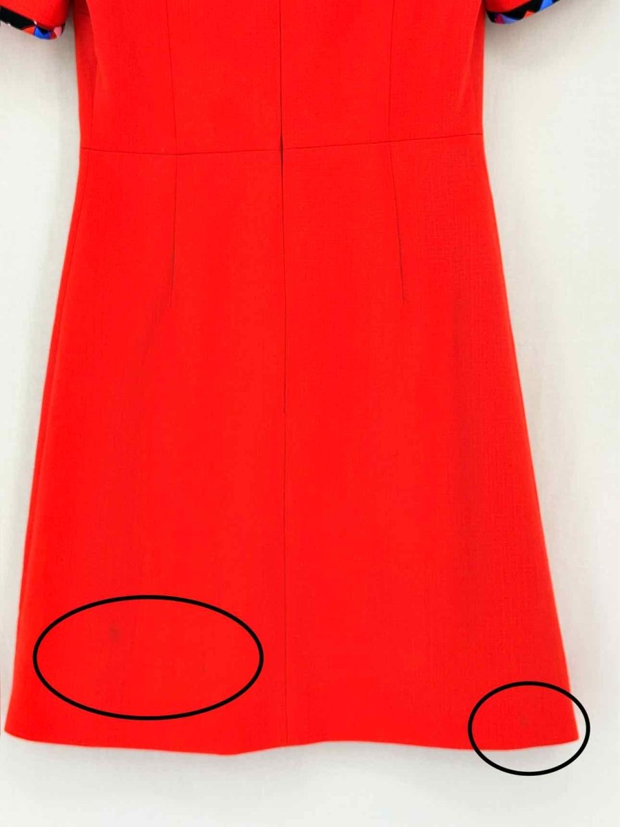 Pre-loved EMILIO PUCCI Red Size US 6 Short Dress at Reems Closet