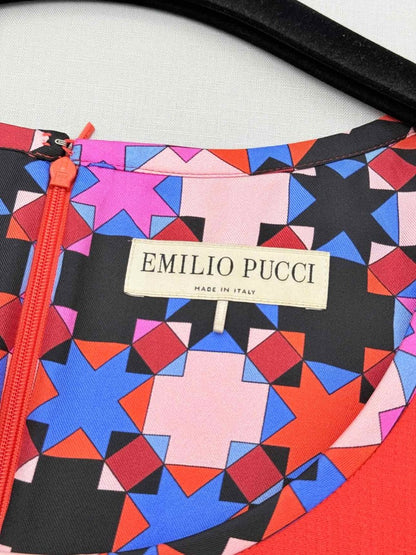 Pre-loved EMILIO PUCCI Red Size US 6 Short Dress at Reems Closet