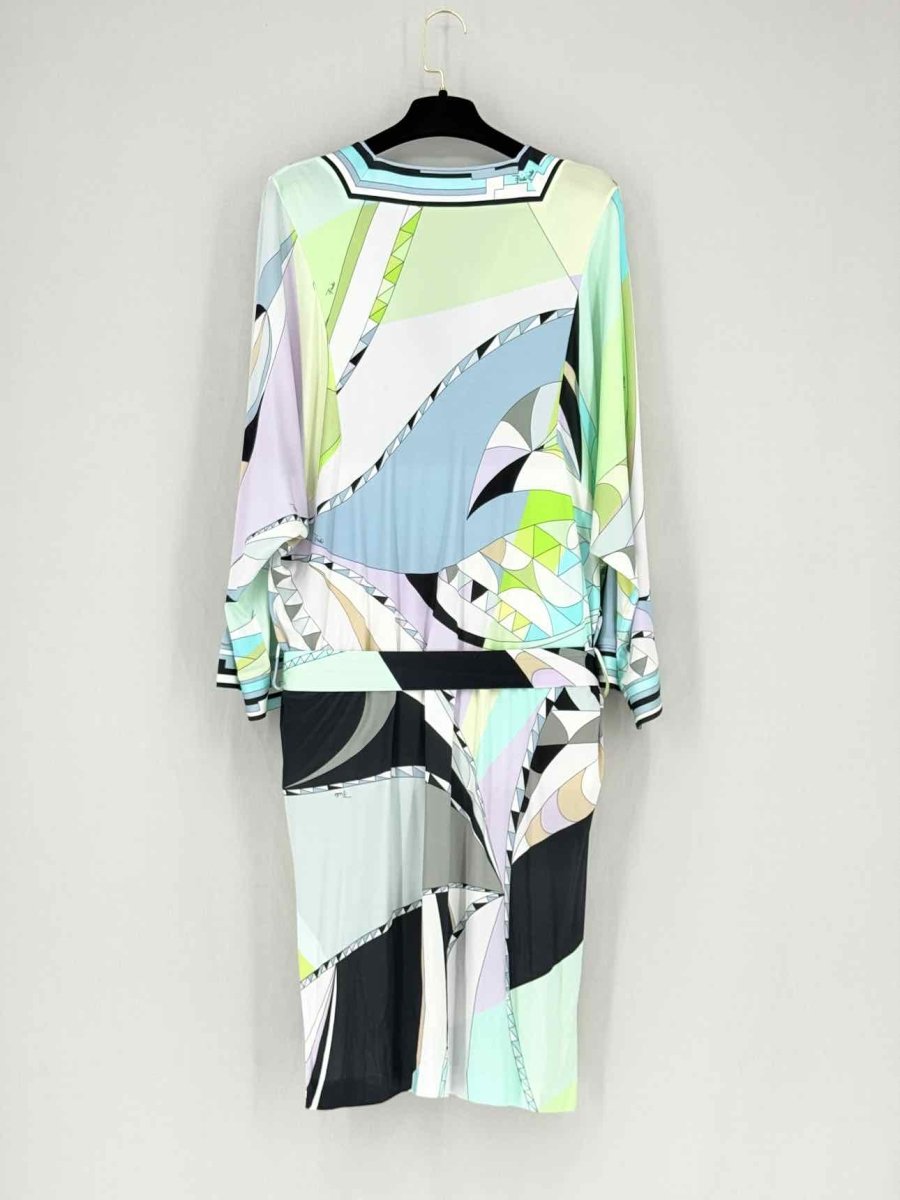 Pre - loved EMILIO PUCCI Size US 10 Knee Length Dress at Reems Closet