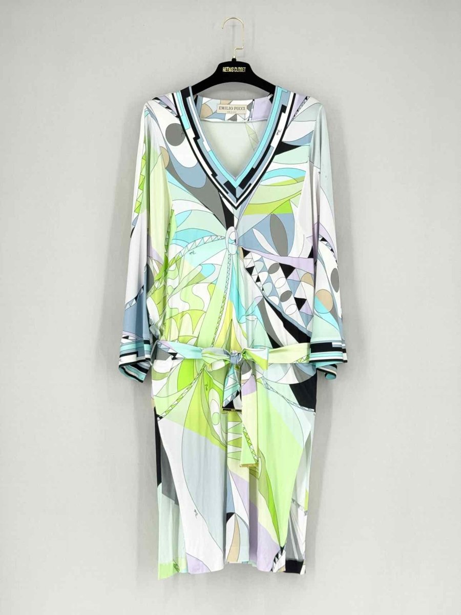Pre - loved EMILIO PUCCI Size US 10 Knee Length Dress at Reems Closet