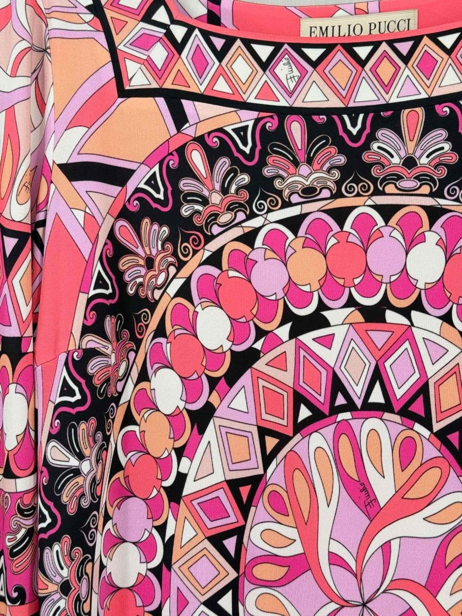 Pre - loved EMILIO PUCCI Size US 10 Knee Length Dress at Reems Closet