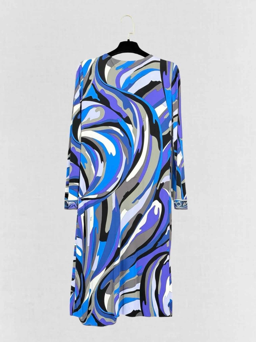 Pre - loved EMILIO PUCCI Size US 10 Knee Length Dress at Reems Closet