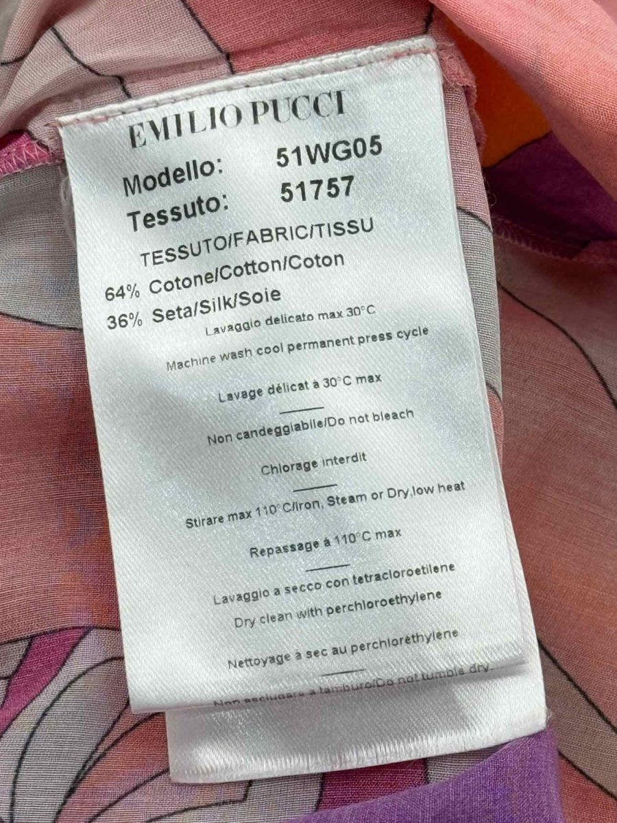 Pre - loved EMILIO PUCCI Size US 10 Knee Length Dress at Reems Closet