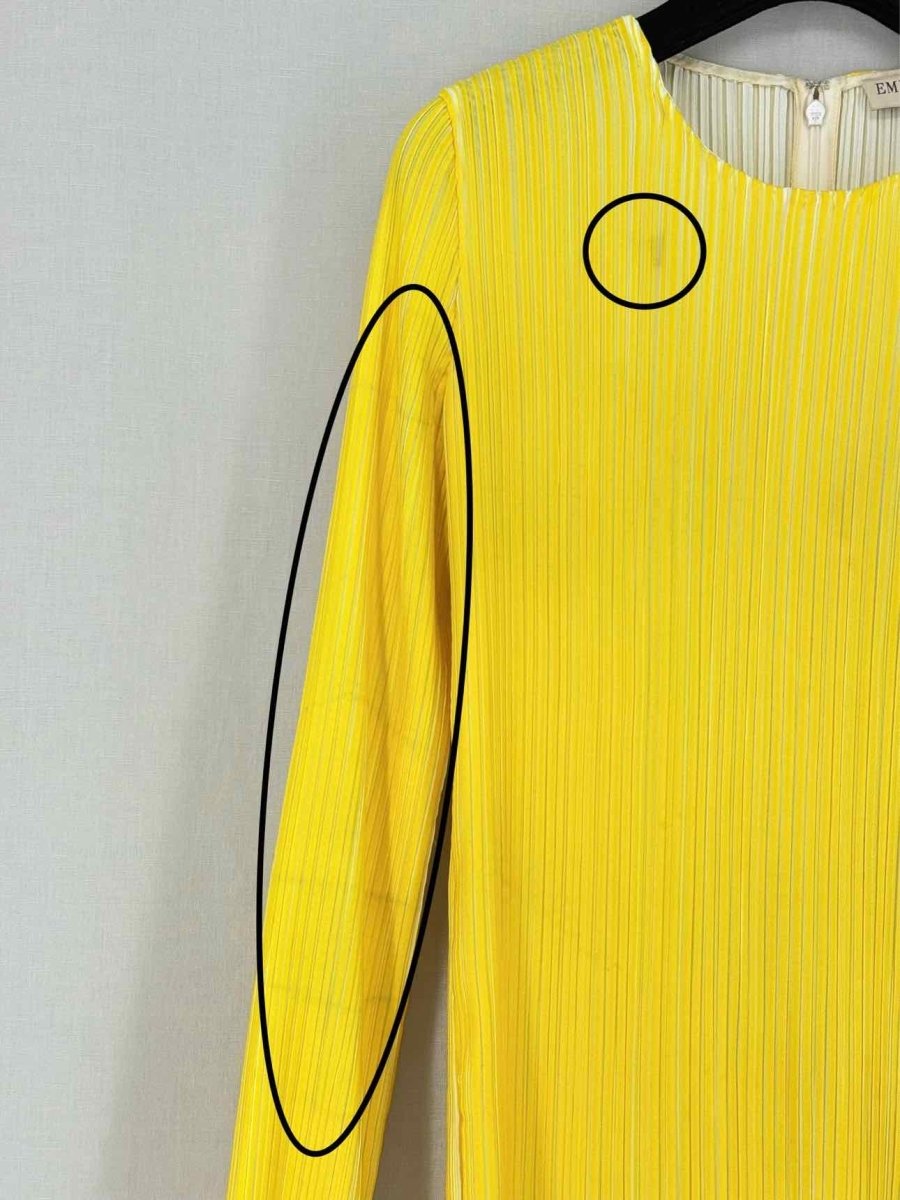 Pre - loved EMILIO PUCCI Yellow Size US 10 Blouse at Reems Closet