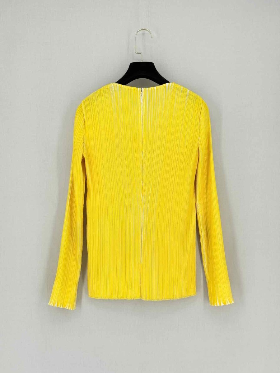 Pre - loved EMILIO PUCCI Yellow Size US 10 Blouse at Reems Closet