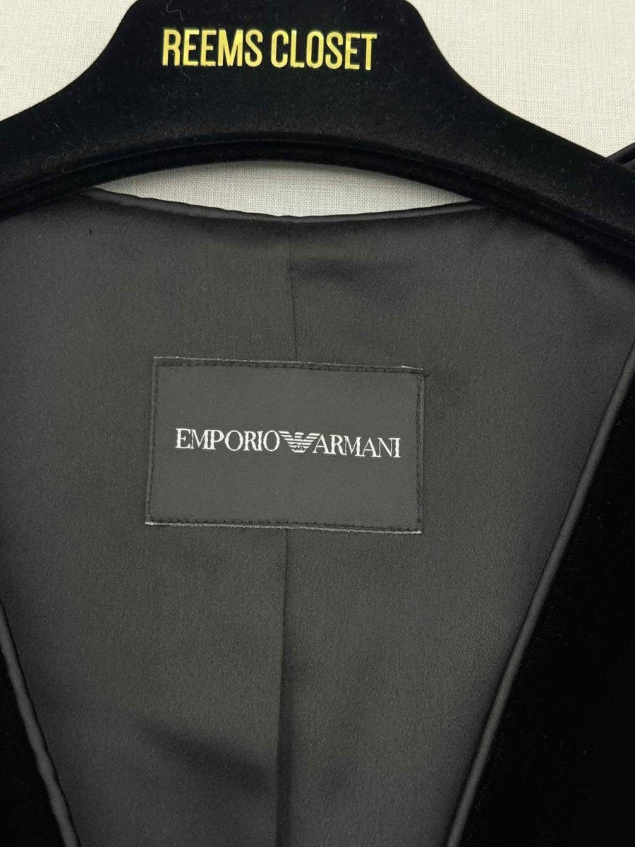 Pre - loved EMPORIO ARMANI Black Size US 6 Jacket at Reems Closet