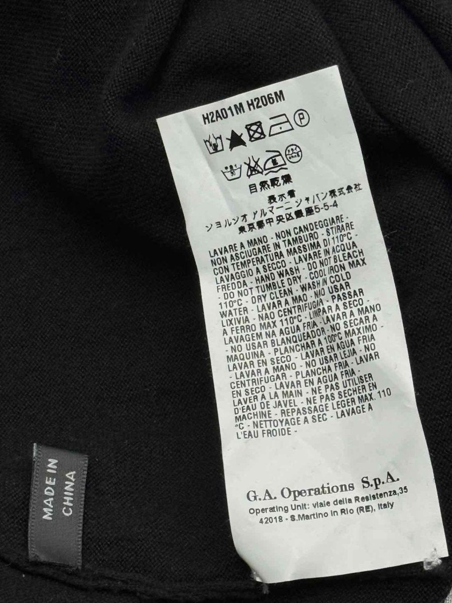 Pre-loved EMPORIO ARMANI Black Size US 6 Knee Length Dress at Reems Closet