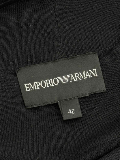 Pre-loved EMPORIO ARMANI Black Size US 6 Knee Length Dress at Reems Closet