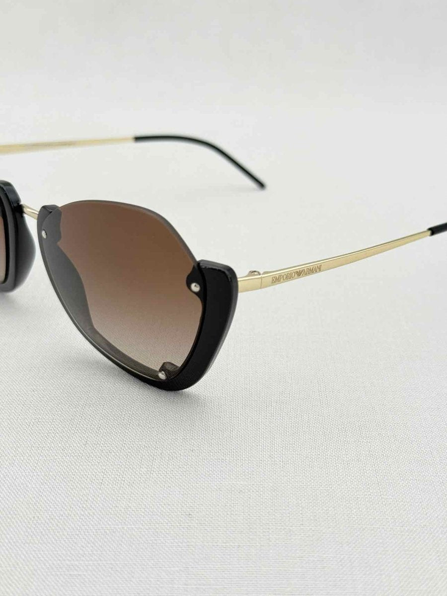 Pre - loved EMPORIO ARMANI Brown Sunglasses at Reems Closet