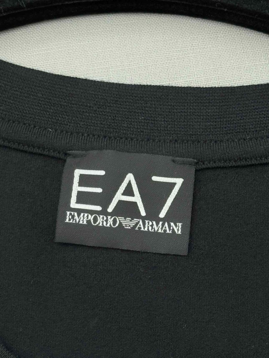 Pre - loved EMPORIO ARMANI EA7 Black Size Small T-shirt at Reems Closet