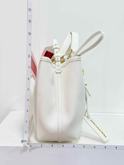 Pre-loved EMPORIO ARMANI Logo-tag White Tote Bag at Reems Closet