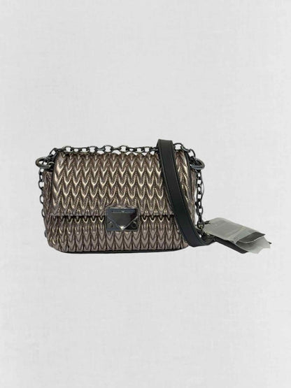 Pre - loved EMPORIO ARMANI Metallic Bronze Shoulder Bag at Reems Closet