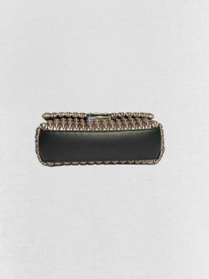 Pre - loved EMPORIO ARMANI Metallic Bronze Shoulder Bag at Reems Closet