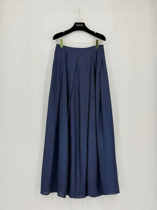 Pre-loved EMPORIO ARMANI Navy Blue Size US 6 Long Skirt at Reems Closet