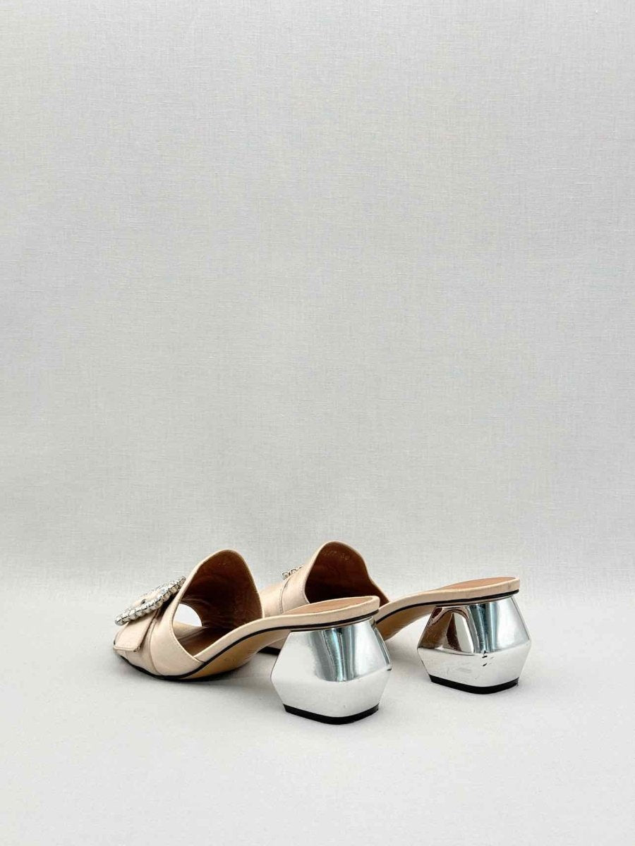 Pre - loved EMPORIO ARMANI Pink Size EU 38 Heeled Sandals at Reems Closet
